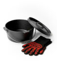Olla de Hierro Fundido + Guantes Protectores de Fuego