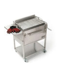 Parrilla Steel Pro con Caja China Deluxe + Guantes Protectores de Fuego